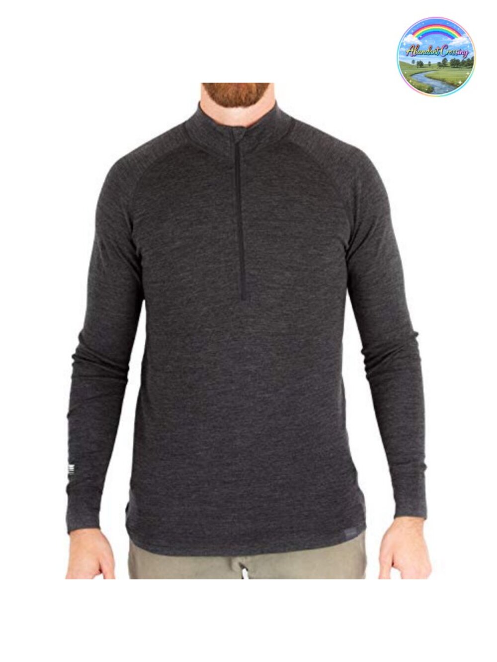 MERIWOOL Mens 100% Merino Wool Midweight 250g Half Zip Sweater Base Layer